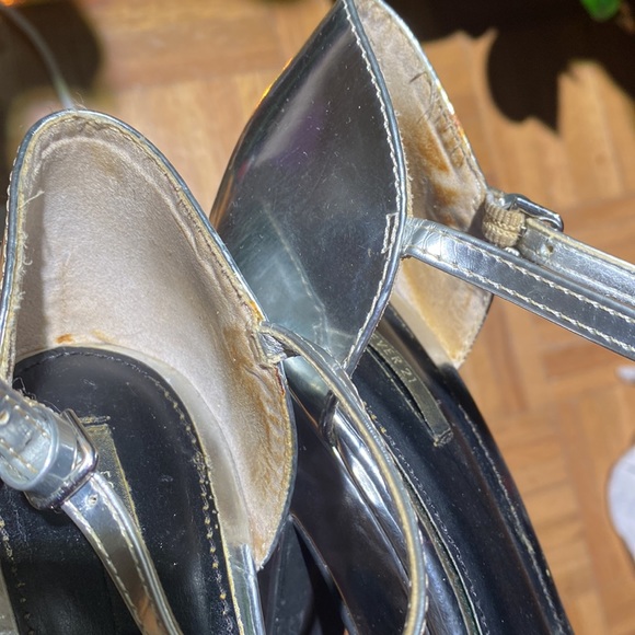 FOREVER 21 Metallic Silver Platforms Heels - Picture 6 of 7